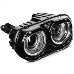 Pair Kit LED Black Headlights Assembly For 2015-2022 Dodge Challenger Black 6B93BC-57