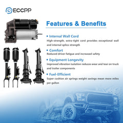 5PCS Front Rear Air Suspension Shocks + Compressor For Mercedes GL320 GL450 550 6B93BC-57