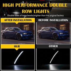 Smoke LED Side Marker Lights For 15-22 Dodge Charger R/T Scat Pack SXT GT SRT EA 6B93BC-57