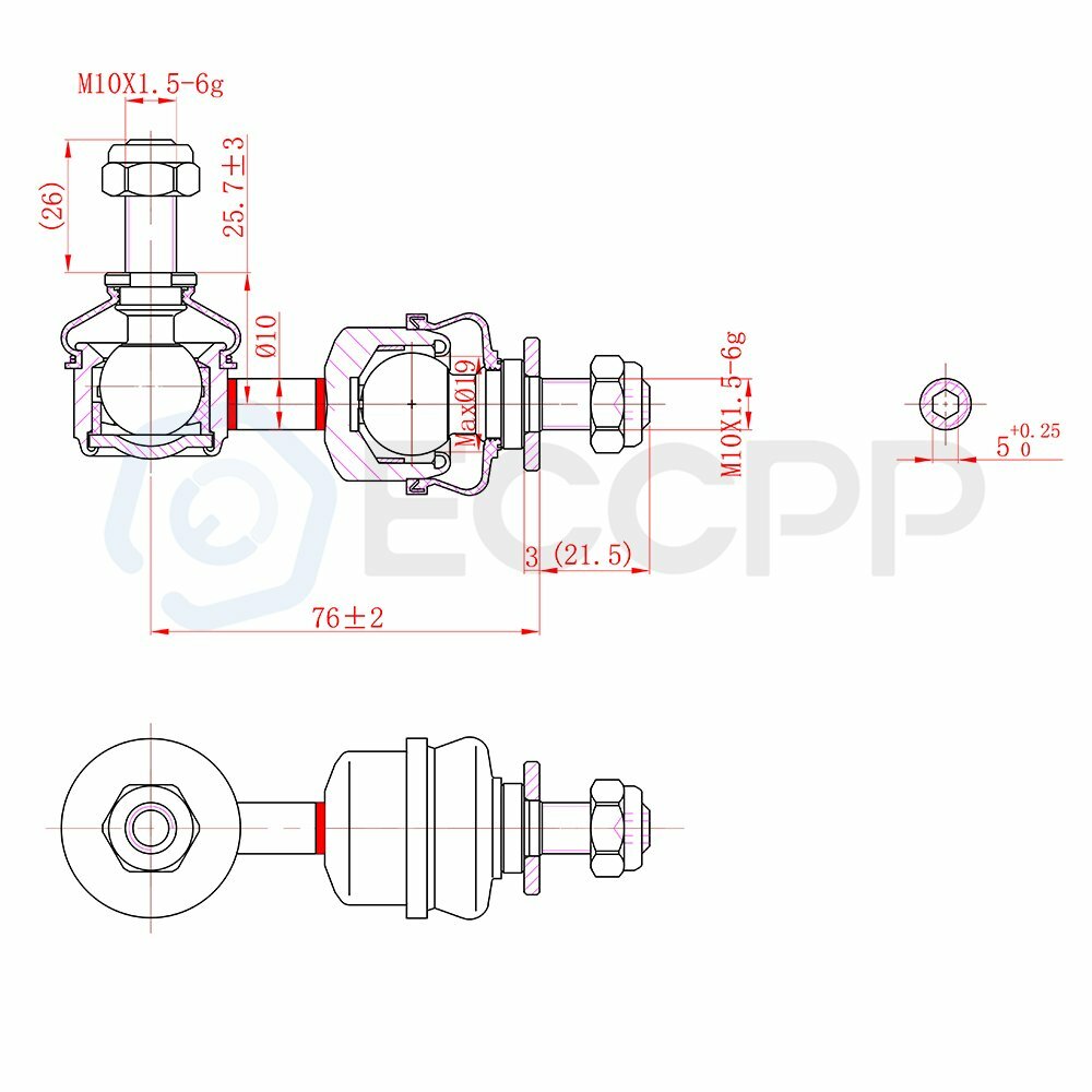 For Mazda 3 & 5 10Pcs Front Control Arms Rear Sway Bar Links Tie Rods Suspension 6B93BC-57