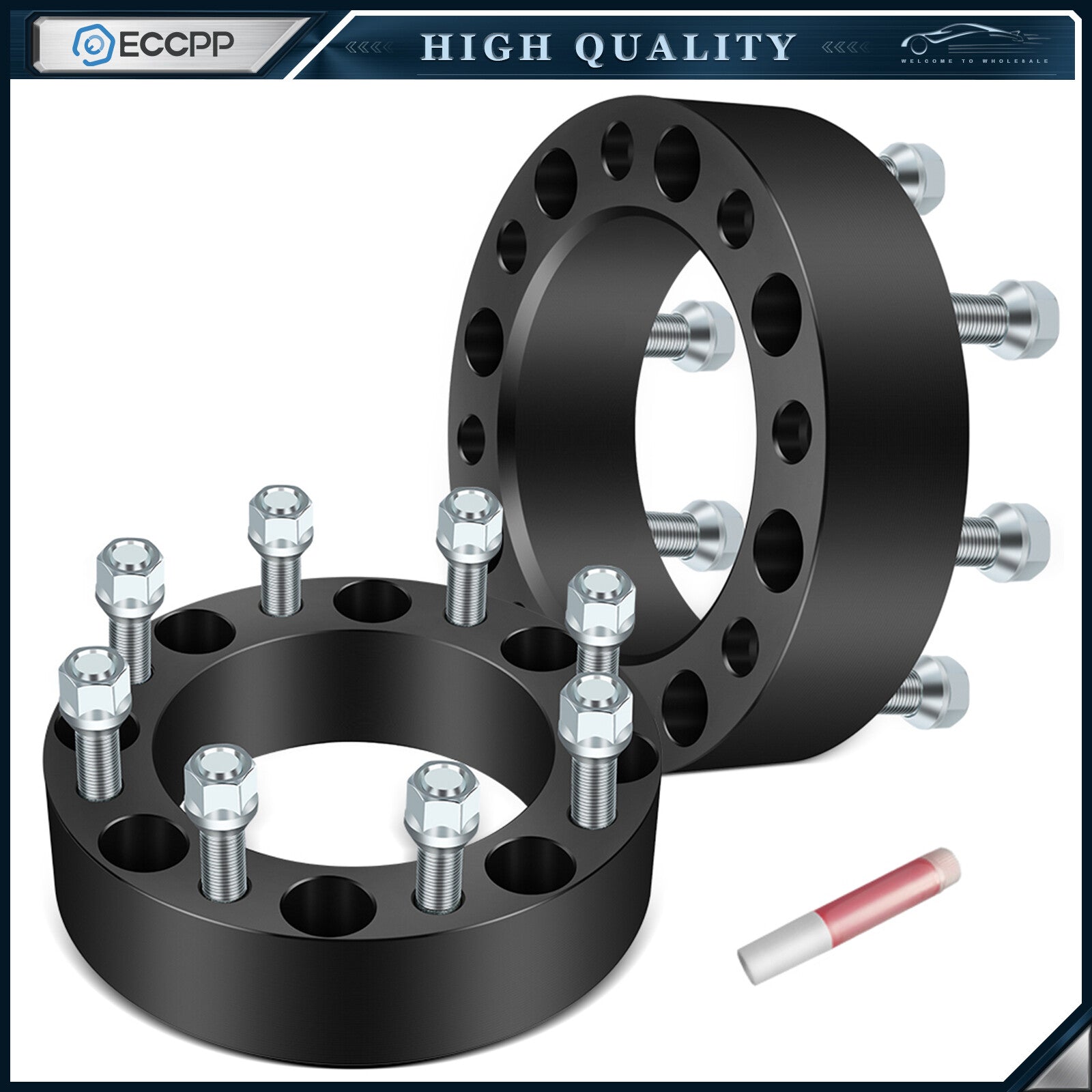 2Pcs 2 inch 8x170 Wheel Spacers 14x1.5 For Ford F-250 F-350 Super Duty 2003-2025 6B93BC-57
