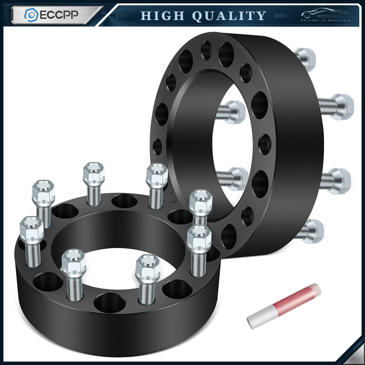 2Pcs 2 inch 8x170 Wheel Spacers 14x1.5 For Ford F-250 F-350 Super Duty 2003-2025 6B93BC-57