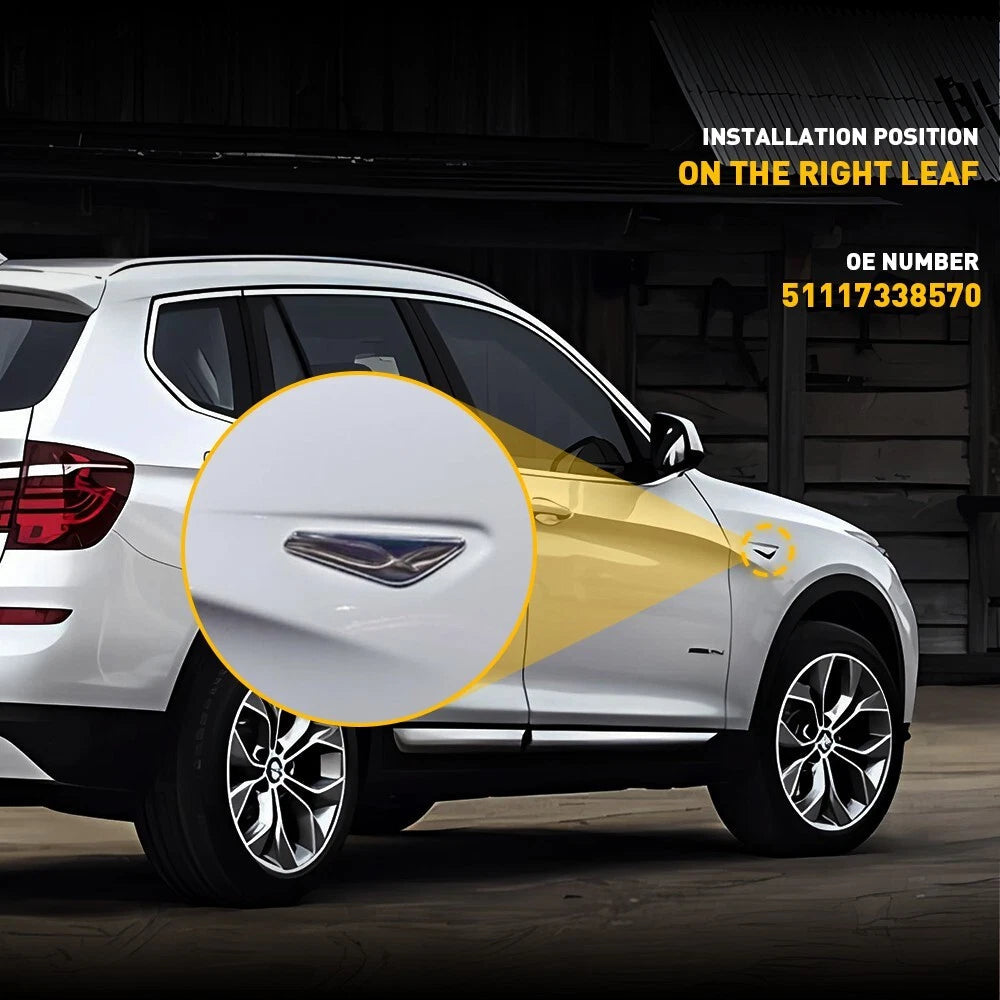Chrome Front Right Side Fender Trim Finisher Fit for 2015-2017 BMW X3 X4 F25 F26 6B93BC-57