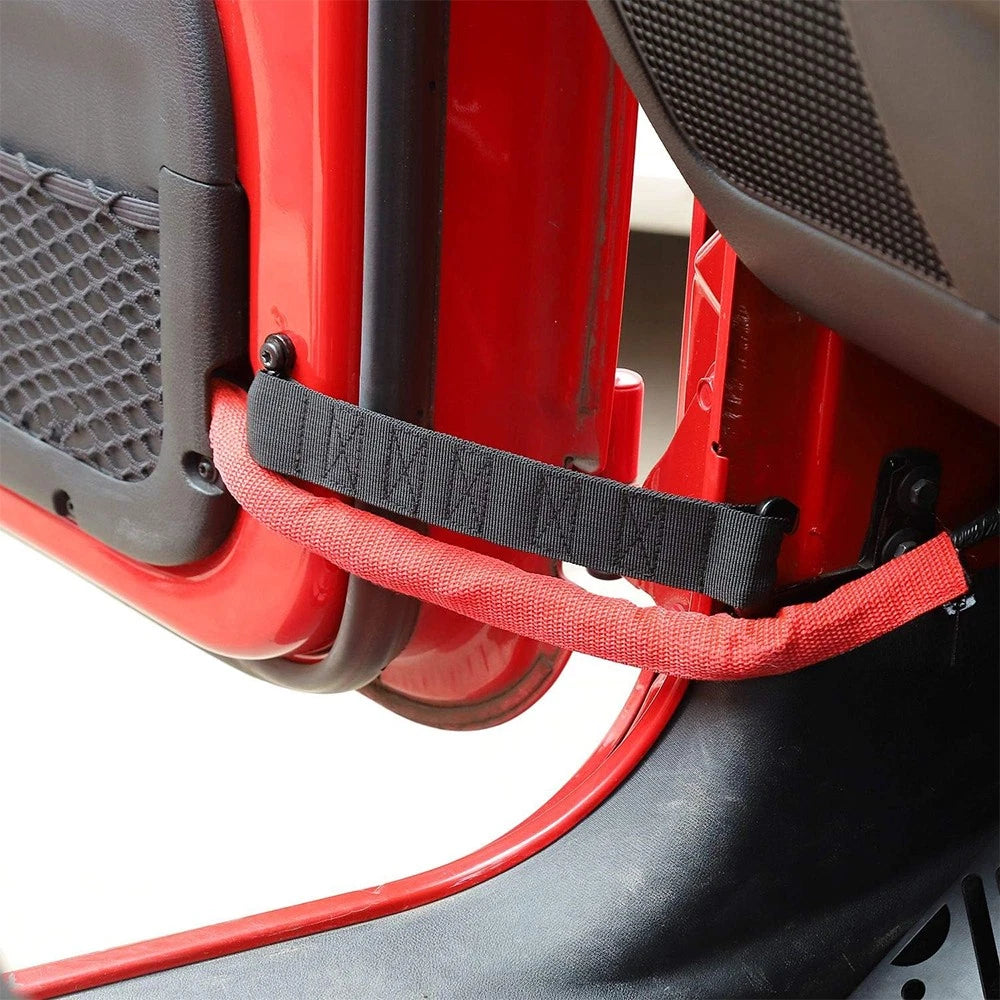 2x Quality High Door Check Fits Strap Limiting for Jeep Wrangler CJ YJ TJ JK JKU 6B93BC-57