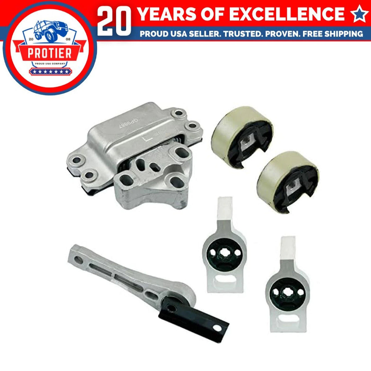 Fits 2009-2016 Volkswagen Tiguan 2.0L MANUAL Engine Motor & Transmission Mount 6B93BC-57