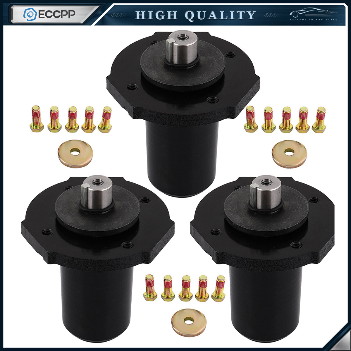 3 Pack Spindle Assembly for Ariens Gravely 59202600 59215400 59225700 69219700