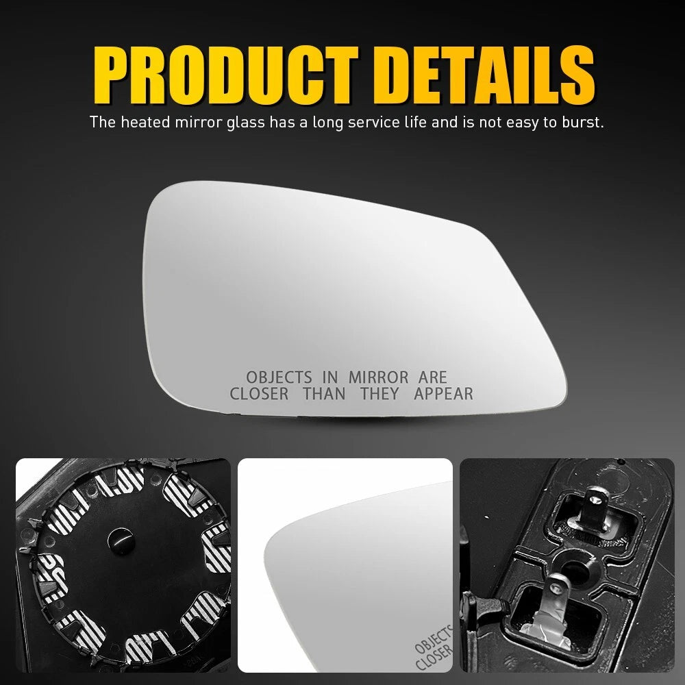 Pair Left Right Side Heated Mirror Glass For BMW 320i 328d 328i 428i 440i EOA 6B93BC-57