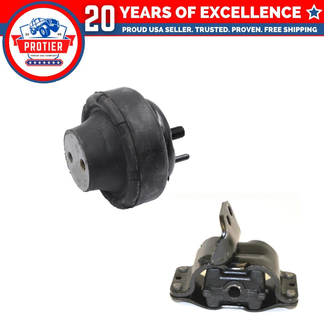 Engine Motor & Trans Mount 2PCS Set for 1999-2003 Ford Windstar 3.8L Replaces 6B93BC-57