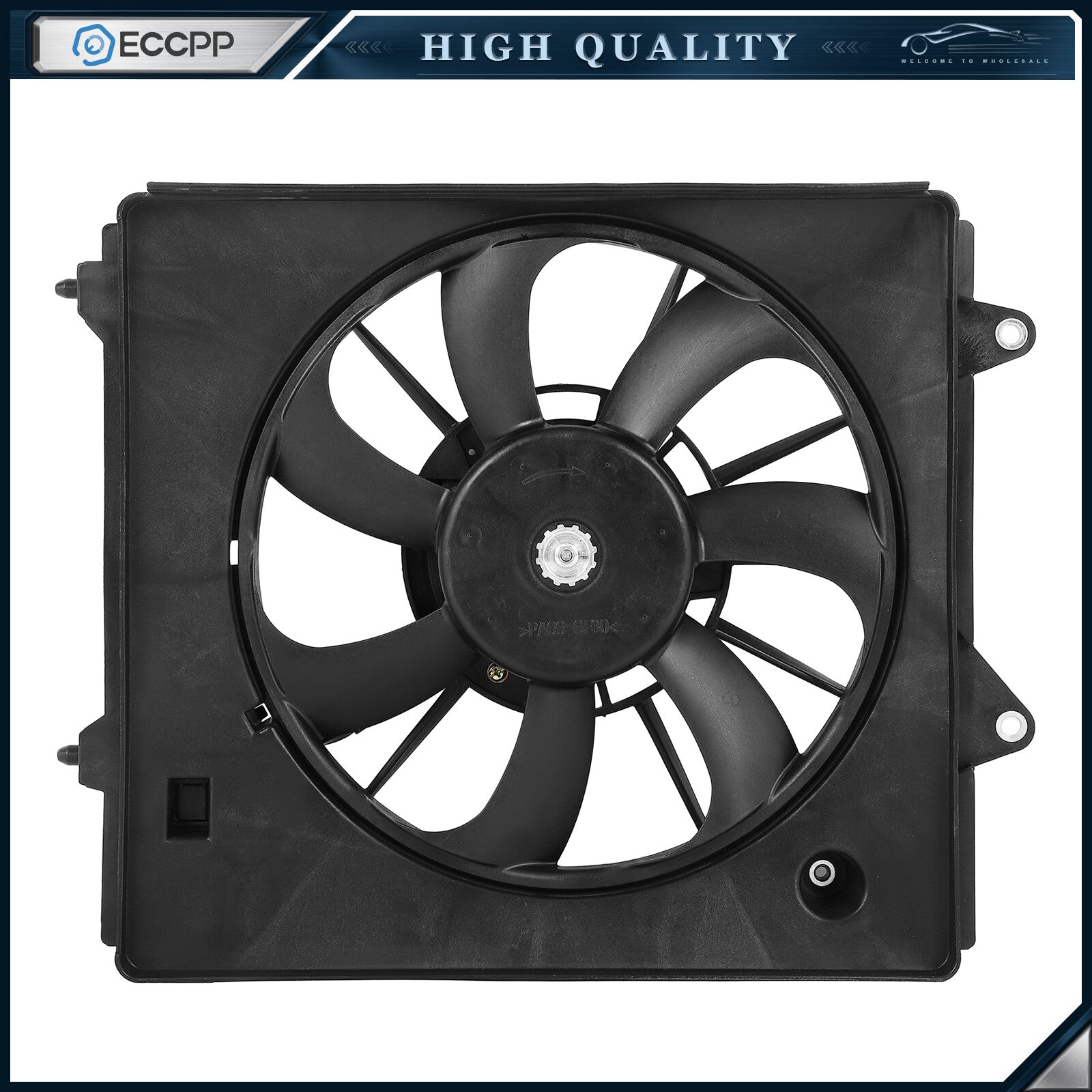 A/C Condenser Cooling Fan Assembly For 2015 2016 2017 2018 2019 2020 Honda Fit 6B93BC-57