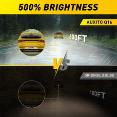 AUXITO D4S D4R LED Headlight Bulbs 6500K Super White HID Xenon Conversion Q16 EA AUXITO