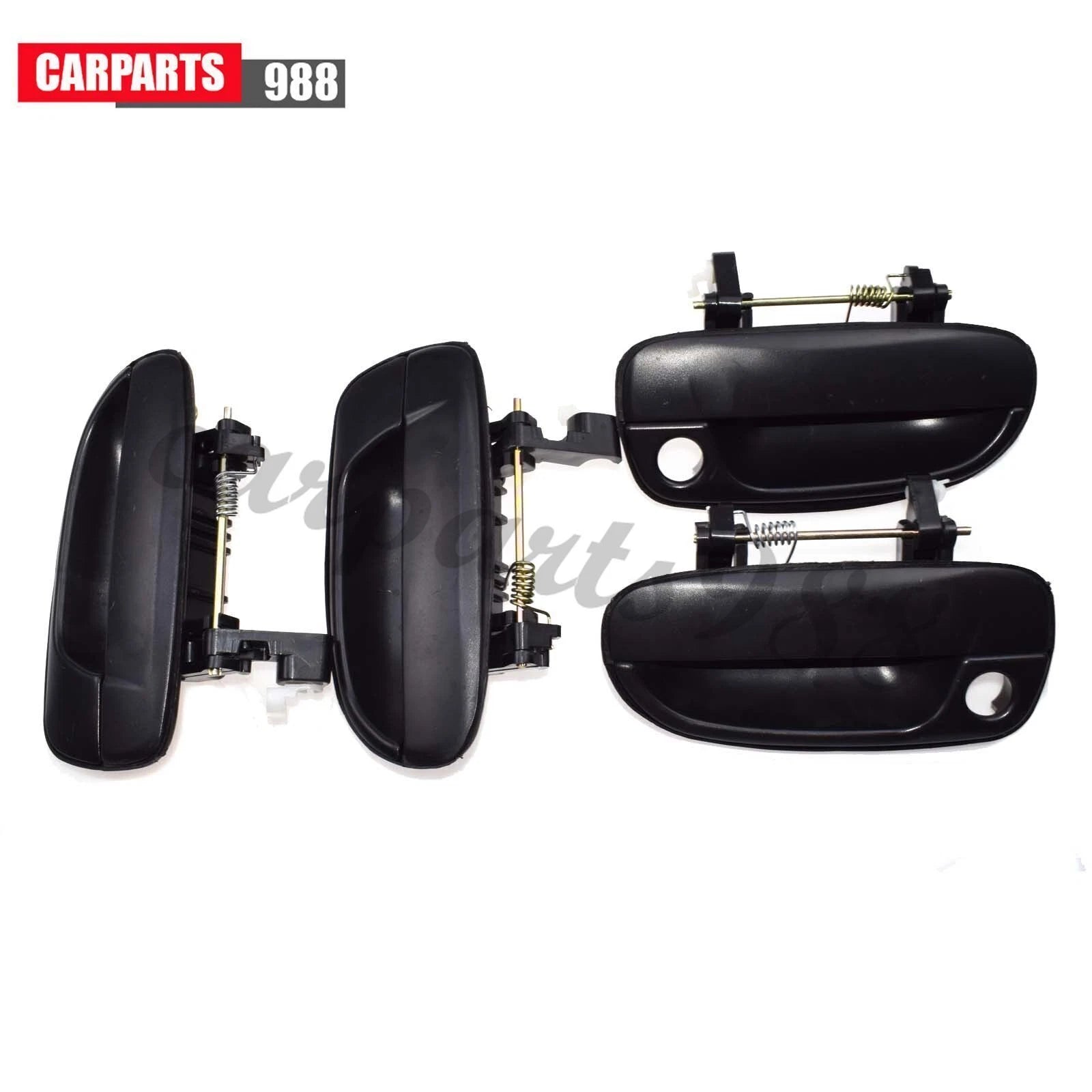 4Pcs Outside Door Handle Front RearLH RH for Hyundai Accent 2000-2006 1.6LBlack 6B93BC-57
