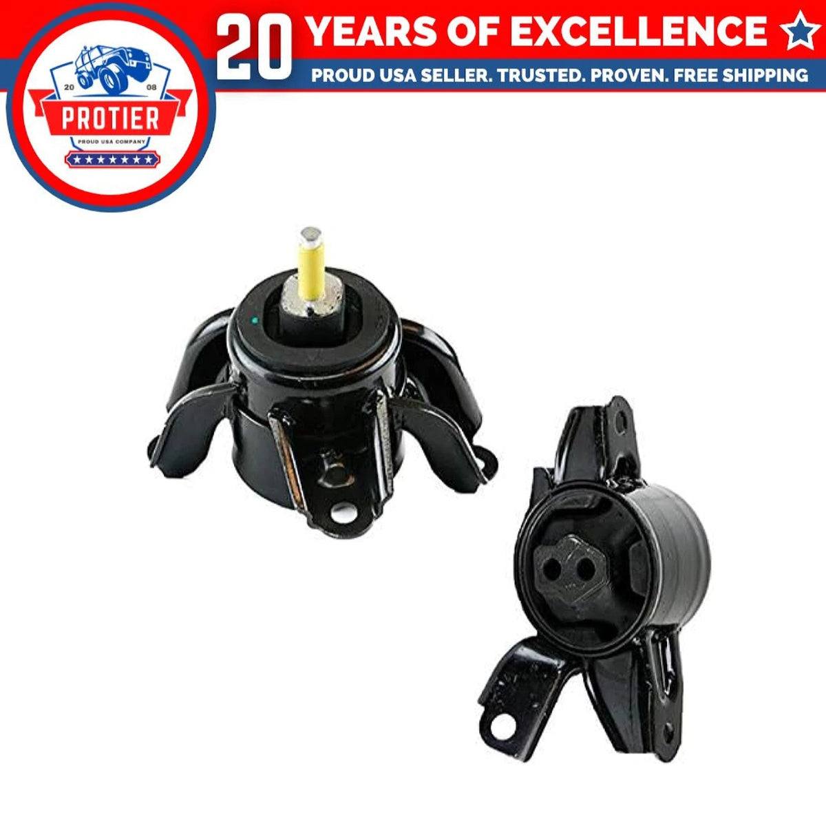 Fits 2014-2016 Kia Forte Koup/ Forte5 1.6L w/MANUAL Motor & Trans Mount 2pcs : 6B93BC-57