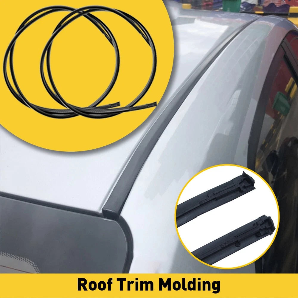 For 2010 2009 2011 2012 2013 Toyota Corolla Set of 2 Black Roof Trim Molding Kit 6B93BC-57