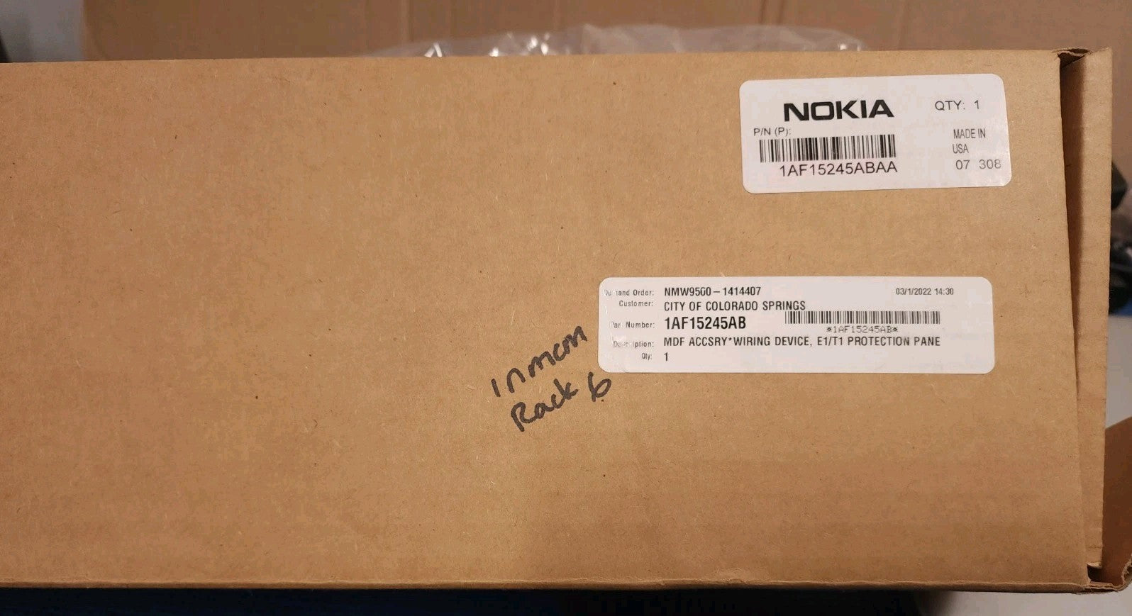 Nokia 1AF15245AB 32 E1/T1 Protection Panel/ NOKIA