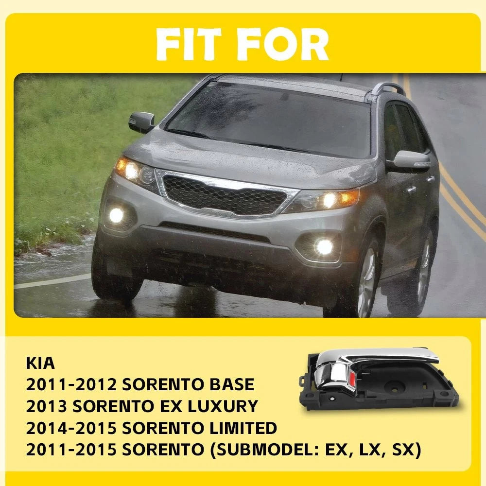 4X Inside Door Handle Right Left Passenger Driver For 2011 12-2015 Kia Sorento A 6B93BC-57