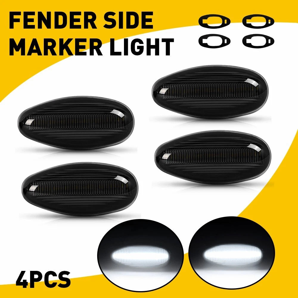 For 2001-14 Chevy Silverado GMC Sierra Dually Bed Led Side Fender Marker Light A 6B93BC-57