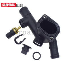 Coolant Flange Connector w/Sensor + Sealing Plug For VW Beetle 2.0L 06A121132C 6B93BC-57