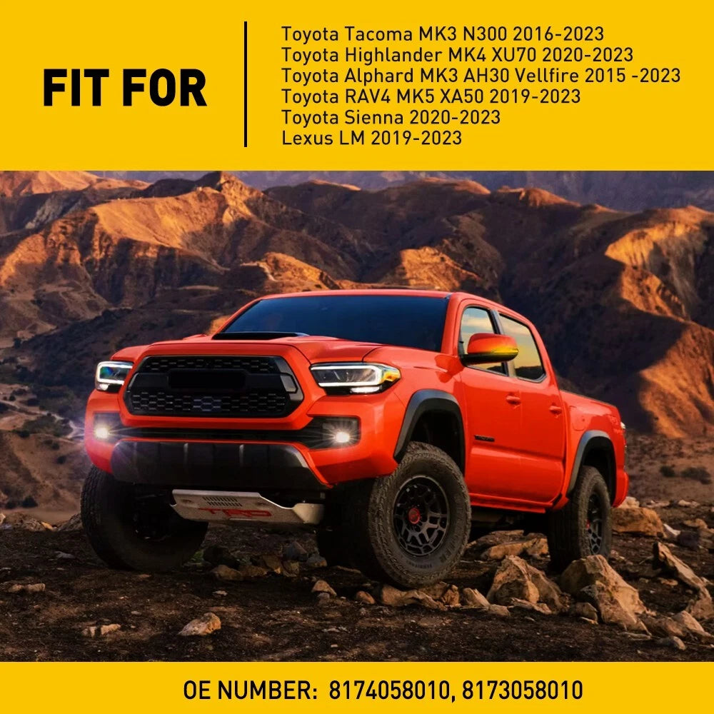 For 16-23 Toyota Tacoma Sequential Side Mirror Turn Signal Lights LED Smoked EOA 6B93BC-57