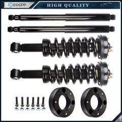 2" Front Leveling Lift Kit & Front Struts & Rear Shocks For Ford F-150 2009-2012
