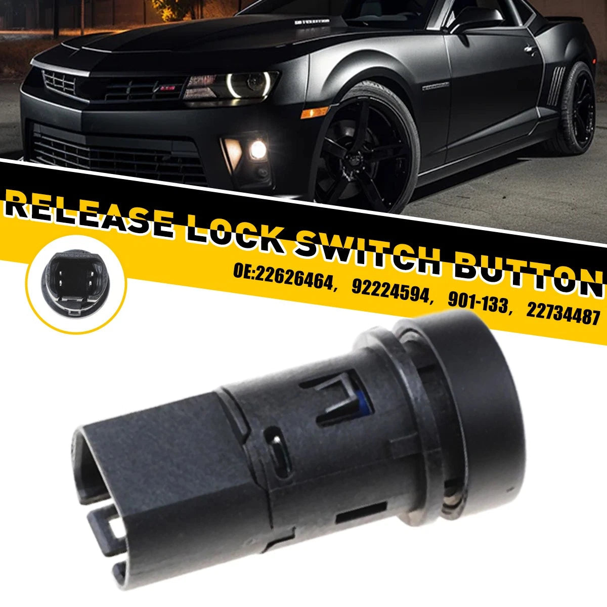 Trunk Release Lock Switch Button for 2010-2015 Chevy Camaro 3.6L 6.2L 7.0L EOA 6B93BC-57