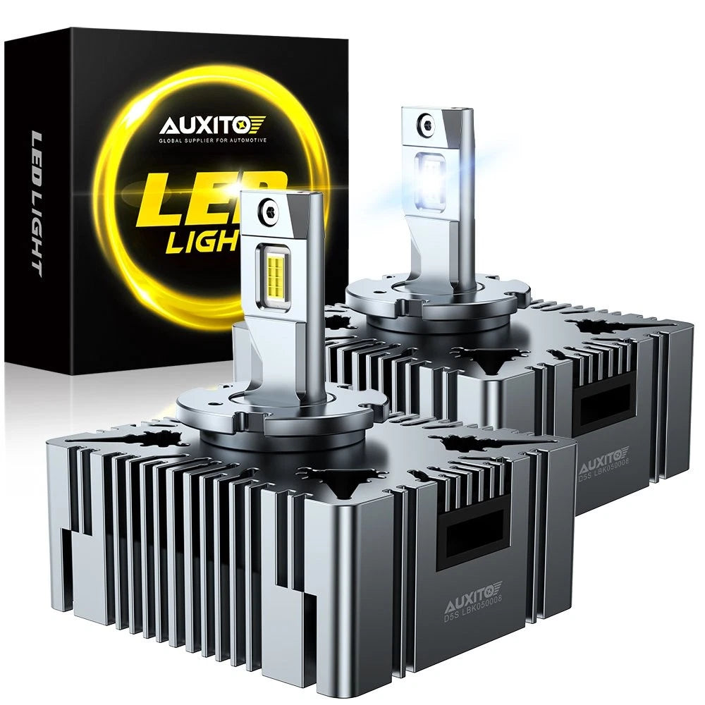2X AUXITO D5S LED Headlight Bulb for Chevrolet Silverado 1500 2016 17 18-2020 EA AUXITO
