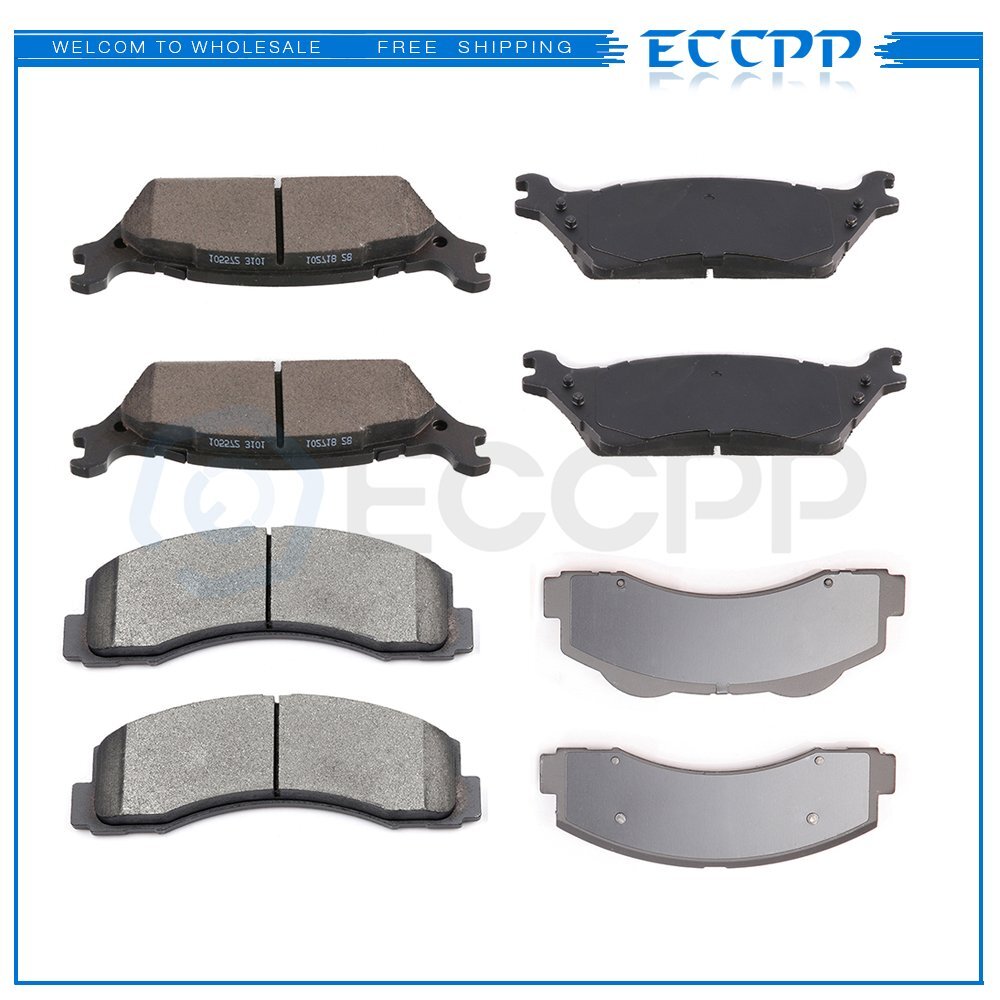 Front Rear Metallic Brake Pads For 2012 2013 2014 2015 2016-2017 Ford F-150 6B93BC-57