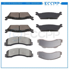 Front Rear Metallic Brake Pads For 2012 2013 2014 2015 2016-2017 Ford F-150 6B93BC-57