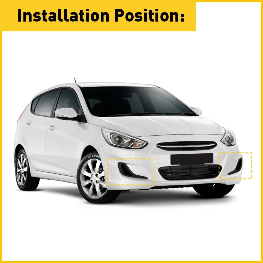 For Hyundai Accent 2012-2017 Left Right Side Front Fog Light Lamp Cover Bezel 6B93BC-57