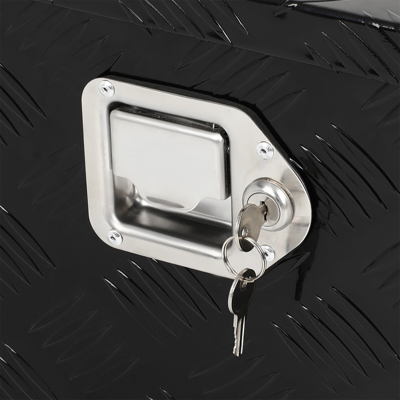 39"X13"X10" Black Aluminum Trailer Storage Tool Box Pickup Truck Bed Lock 6B93BC-57