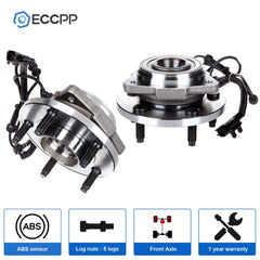 2 Pcs Wheel Hub Bearings Front For 2007-2016 Jeep Wrangler w/ 4-Wheel ABS Models 6B93BC-57