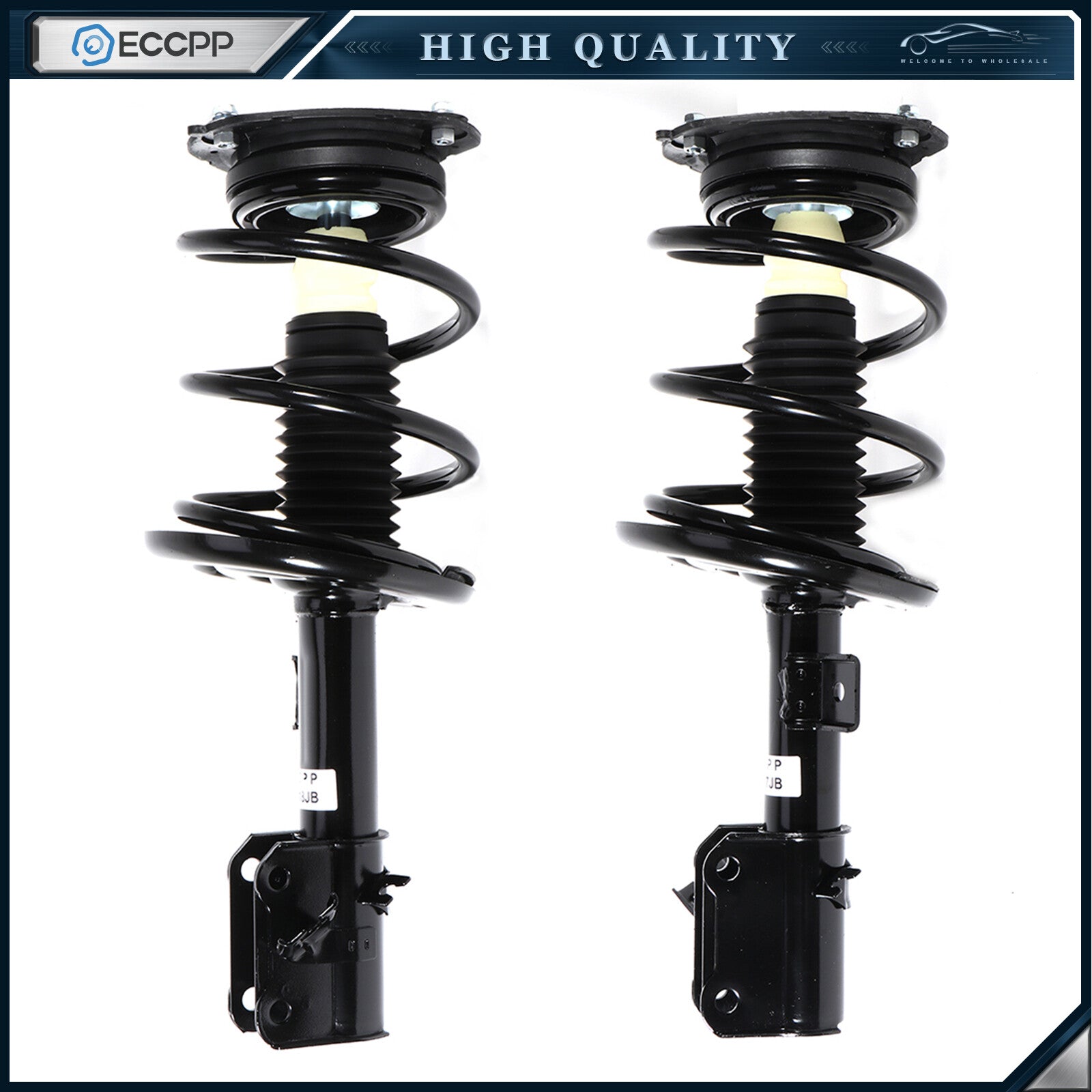 For 2009-14 Nissan Maxima Front 2x Loaded Complete Struts & Coil Spring Assembly 6B93BC-57