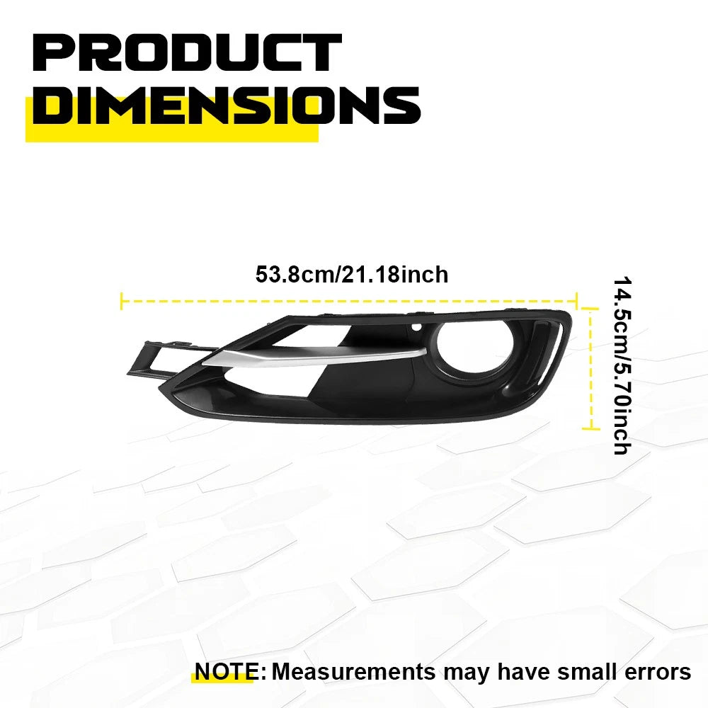 Front Bumper Fog Light Grille w/ Trim Cover For BMW 3 Series F30 F31 2012-2015 A 6B93BC-57