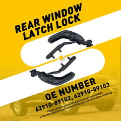 REAR QUARTER WINDOW CAB LOCK HANDLE LATCH GREY FIT 1989-1997 TOYOTA PICKUP EOA 6B93BC-57