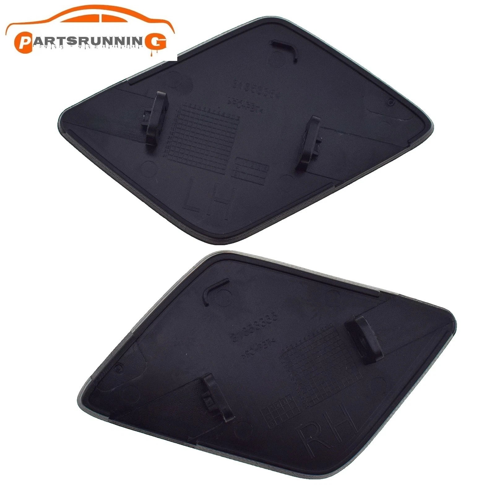 Pair Front Bumper Headlight Washer Cover Cap 31353366 For Volvo XC90 2016-2022 6B93BC-57