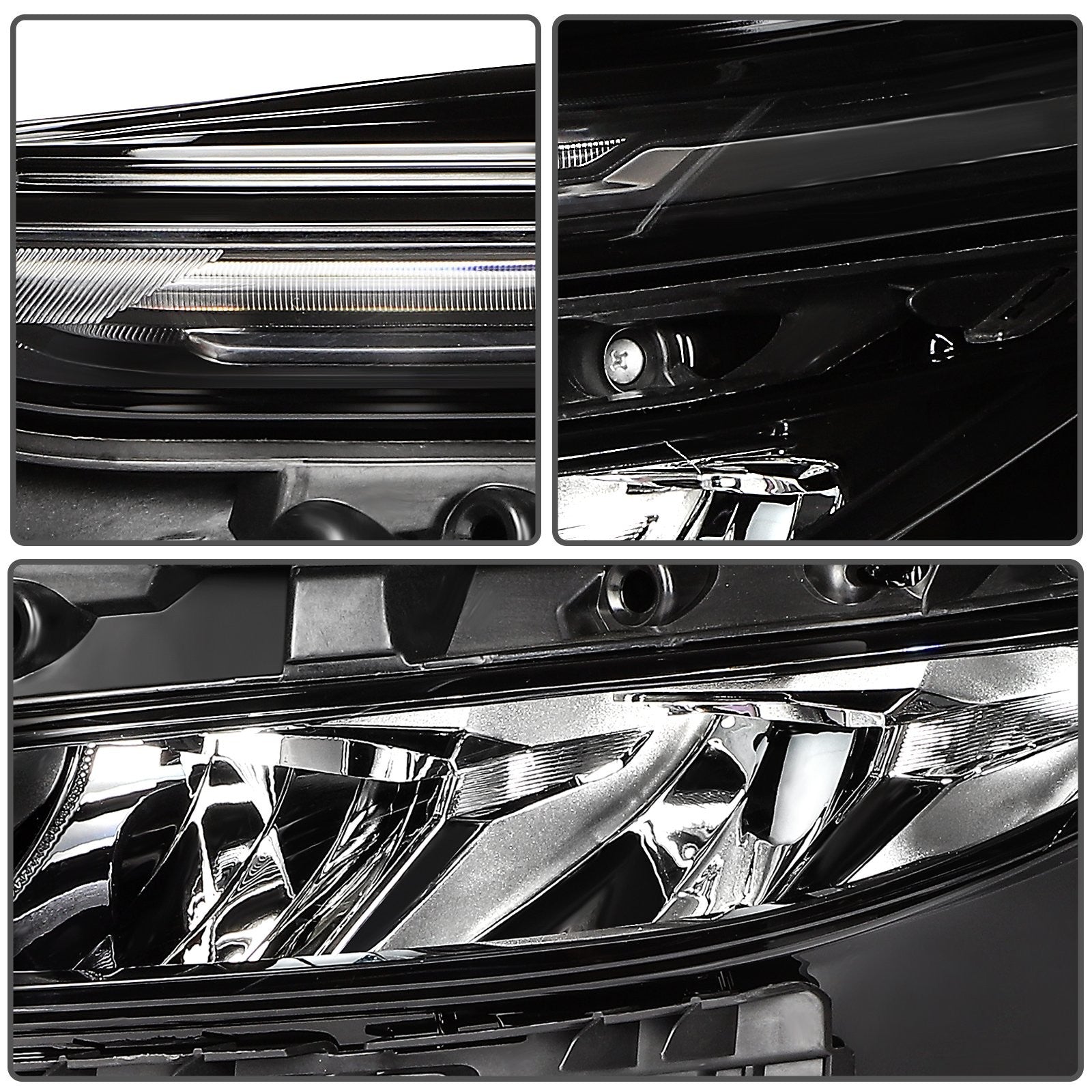 Driver Left Side LED Headlight For 2022-2024 Chevrolet Equinox LT RS 1.5L Black 6B93BC-57