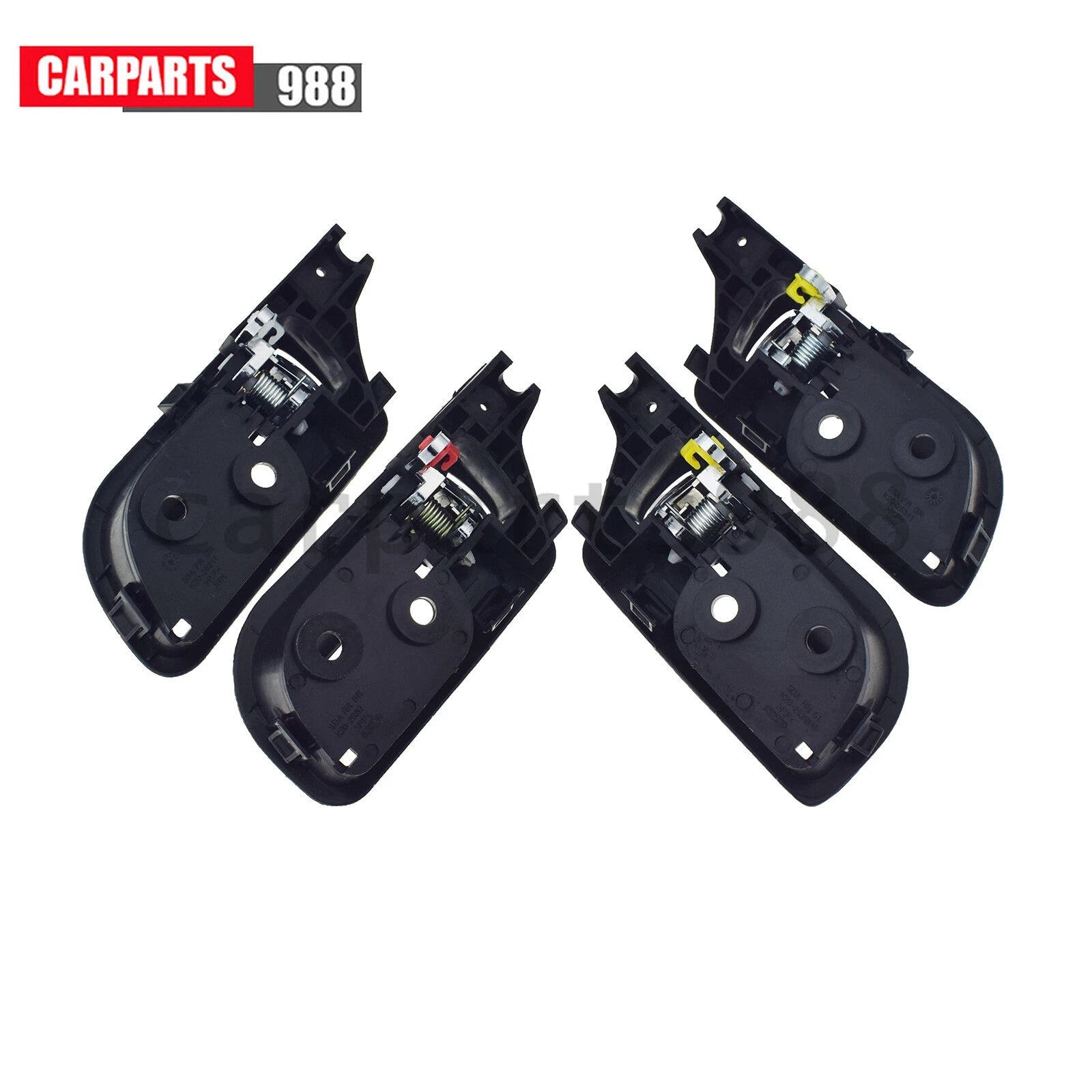 4Pcs Interior Door Handle For 2003-2007 Honda Accord 72120SDAA02ZC 72160SDAA02ZC 6B93BC-57