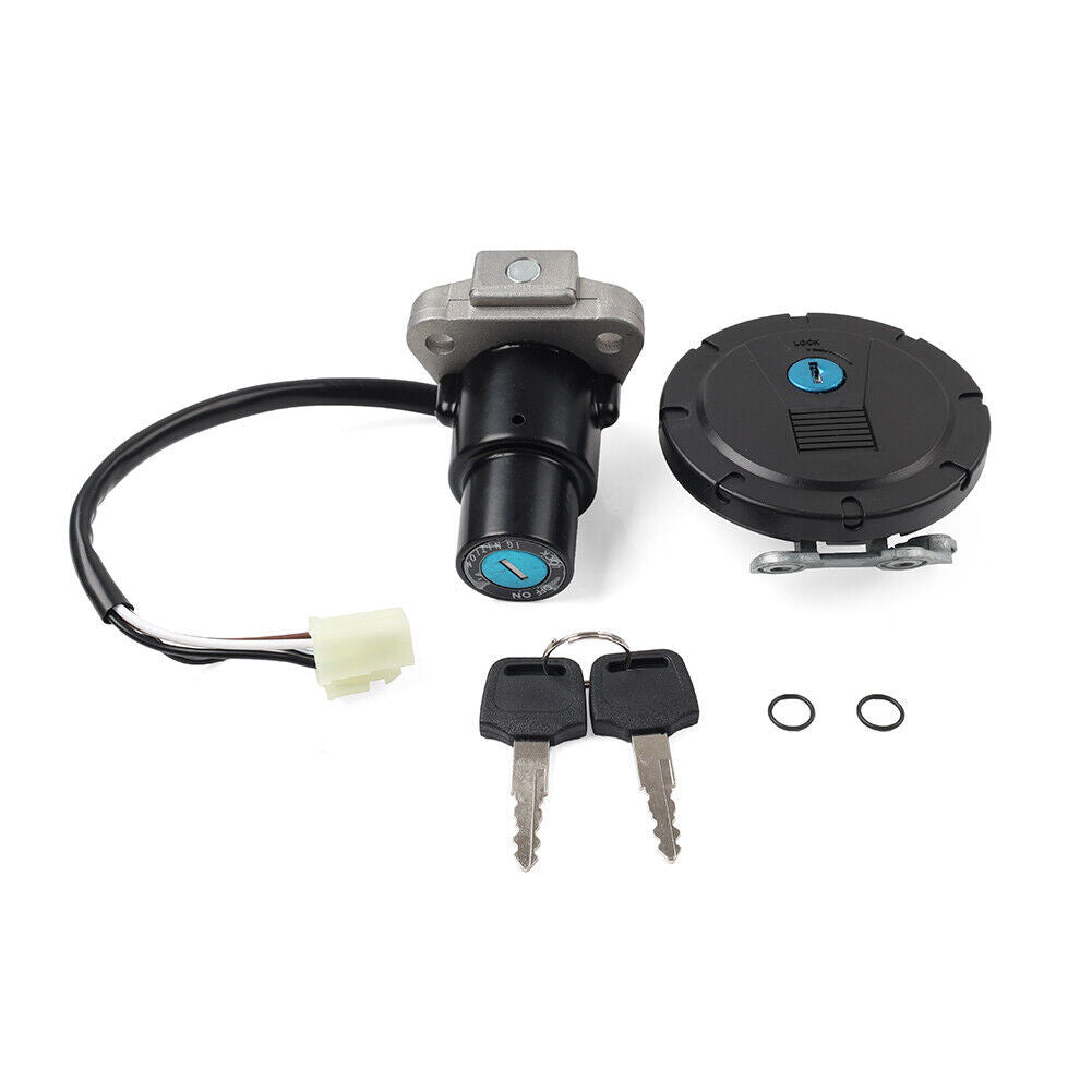 4 Pin Ignition Switch Fuel Gas Tank Cap Lock Set for Kawasaki KLR650 2008-2018 6B93BC-57