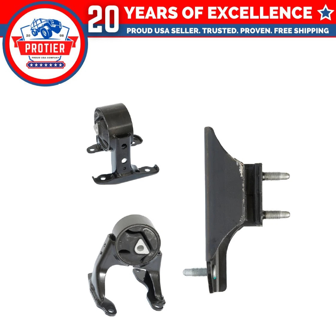 Engine Motor & Trans Mount 3PCS Set Fit 2006 Isuzu i-280/ 07-08 i-290/ i-370 6B93BC-57