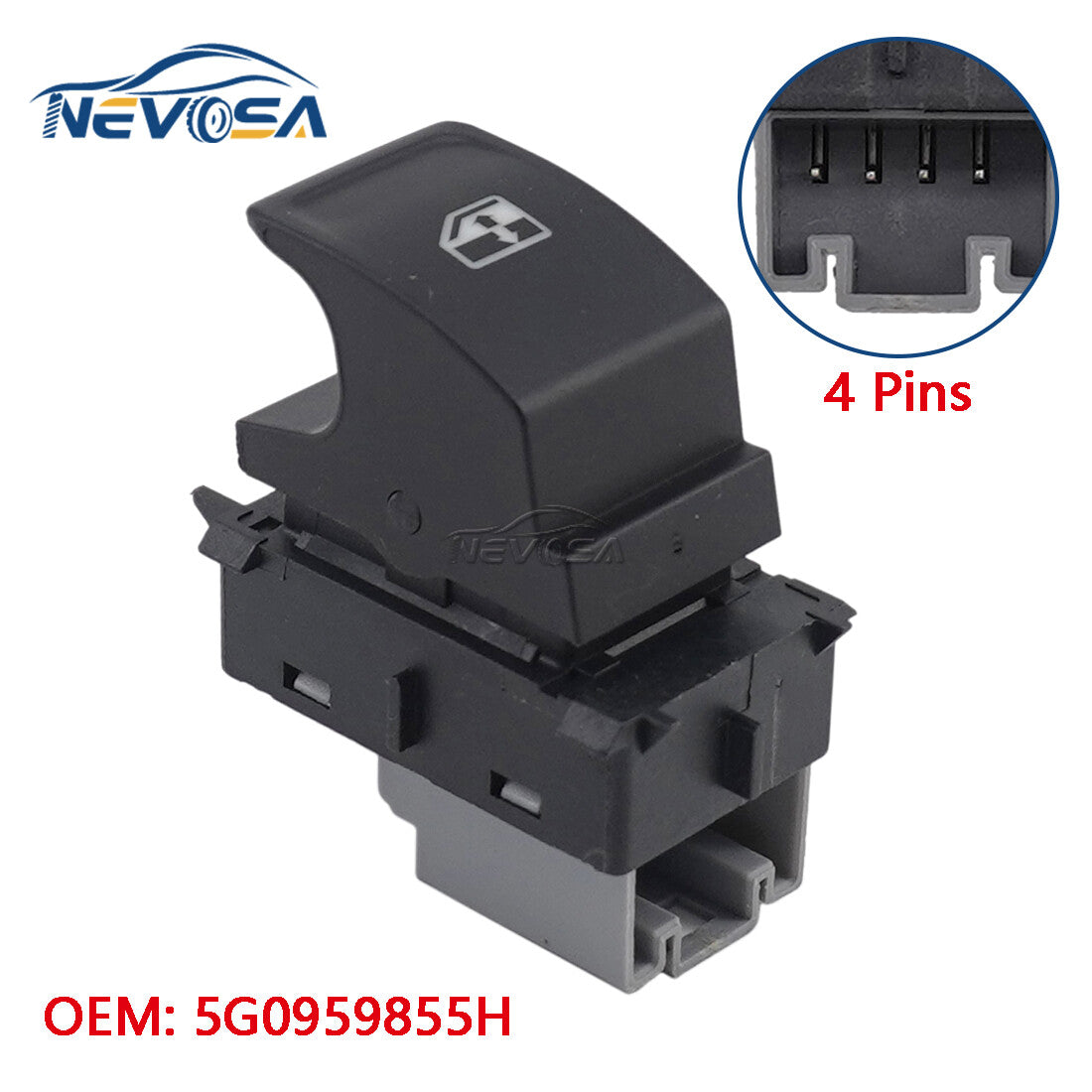Electric Window Control Switch For VW Golf GTI 7 Passat B8 Tiguan 5G0959855H