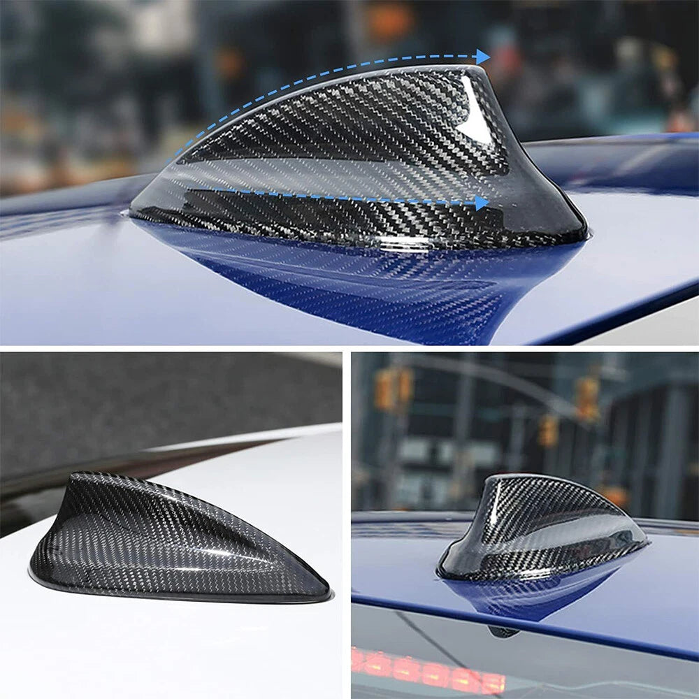 Antenna Cap Cover Carbon Fiber Fit BMW M3 M4 M2 F30 F32 G30 F34 Roof Shark Fin 6B93BC-57