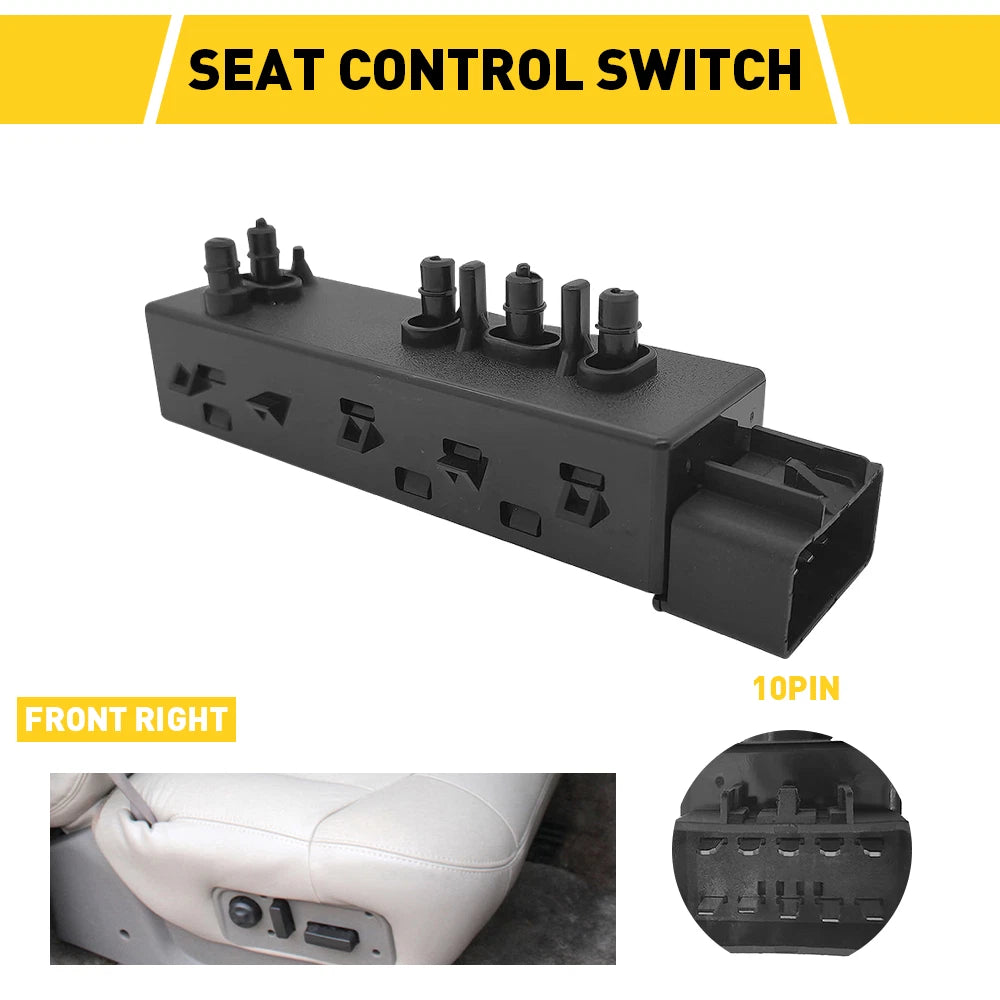 RIGHT PASSENGER POWER SEAT CONTROL SWITCH FOR 2007-2013 CHEVY TAHOE AVALANCHE EA 6B93BC-57