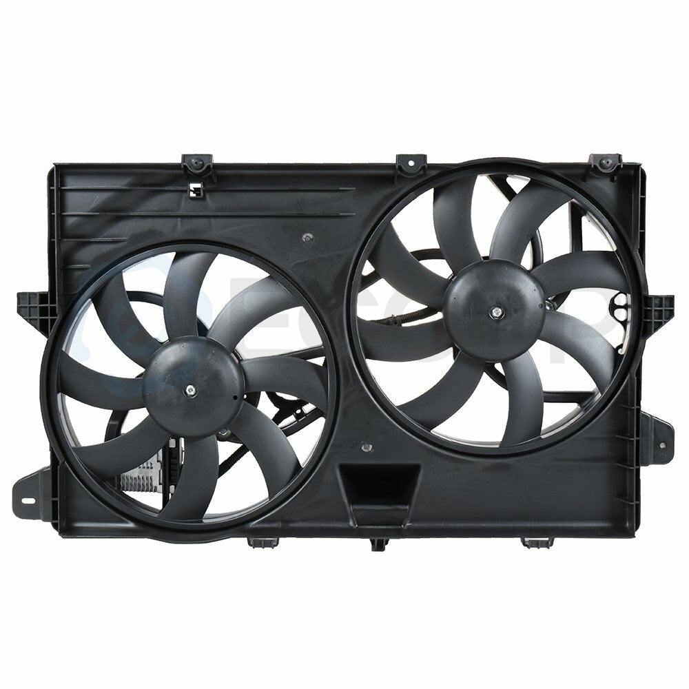 Radiator Condenser Cooling Fan Assembly For 2011 2012 2013 2014 Ford Edge 3.7L 6B93BC-57