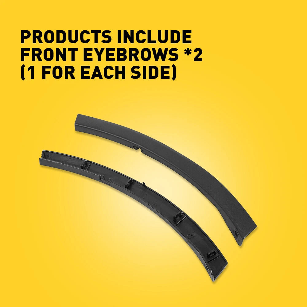 1PAIR TRIM SIDE FRONT BUMPER MOLDING LEFT RIGHT & FITS FOR 2016-2018 TOYOTA RAV4 6B93BC-57