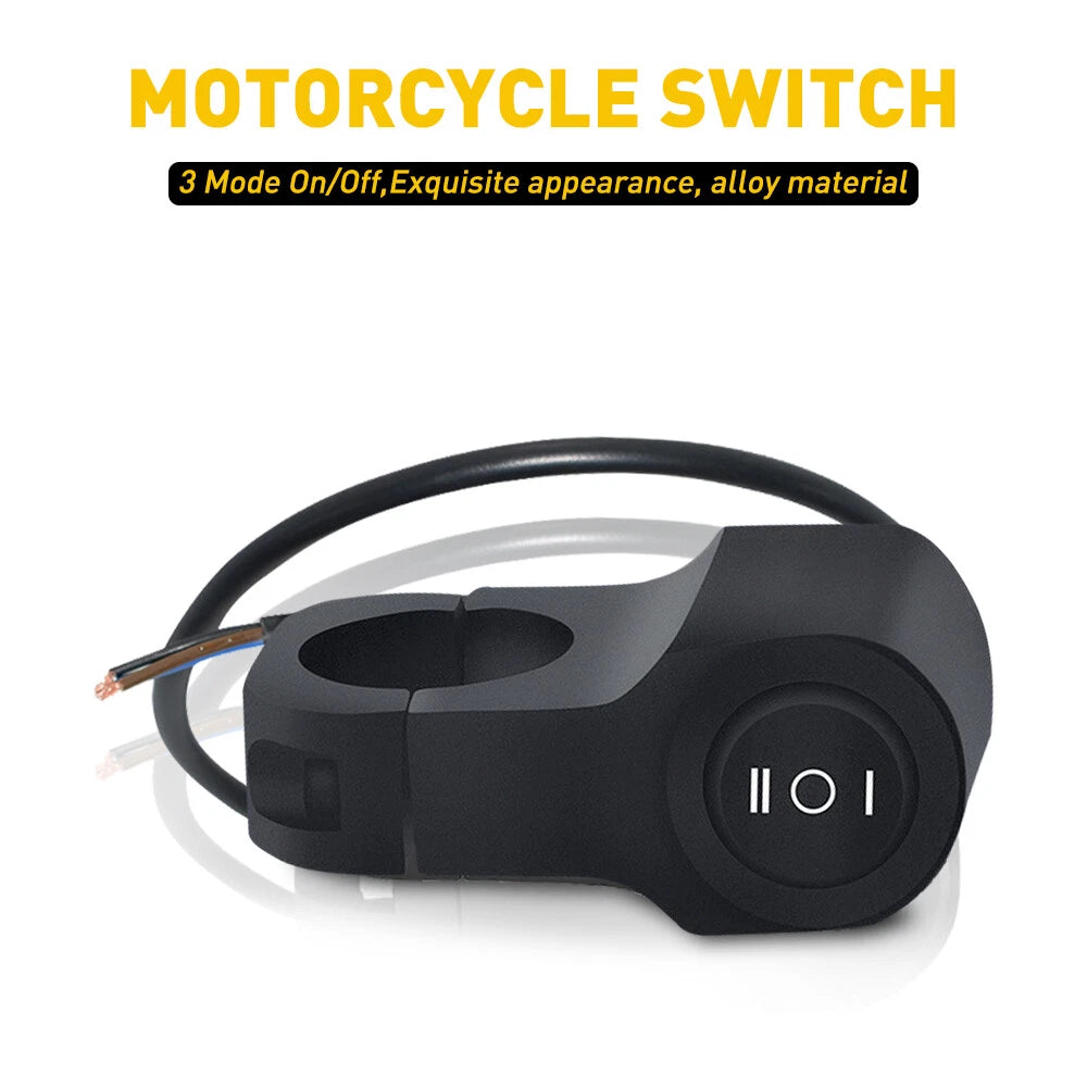 7/8" Handlebar Headlight Fog Spot Light Switch for Motorcycle Dirt Bike ATV EOA 6B93BC-57
