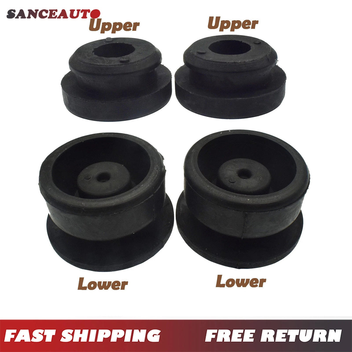For Honda CRV Civic Accord FIT Pilot Radiator Upper Lower Rubber Cushion Bushing 6B93BC-57