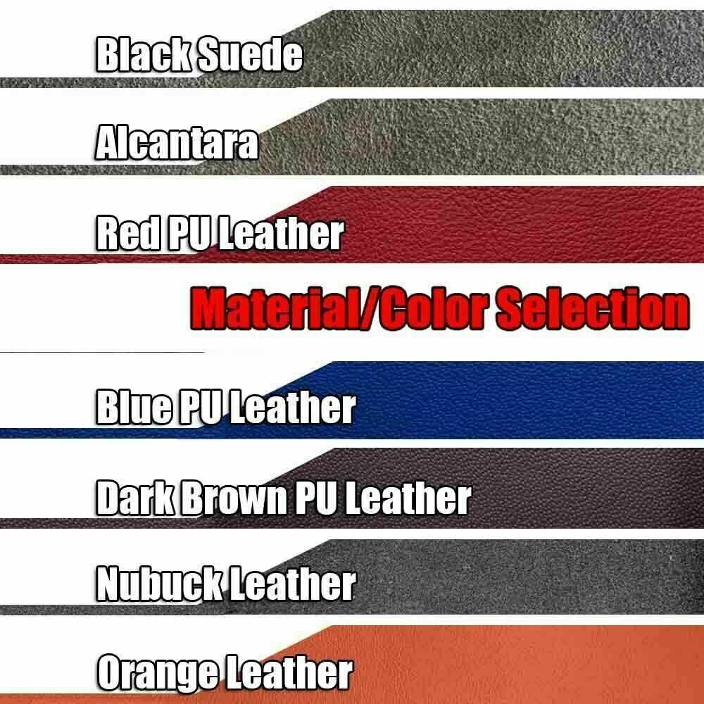 Black &Hole Leather Steering Wheel Red Stitch Wrap Cover For Ford F-150 F150 6B93BC-57