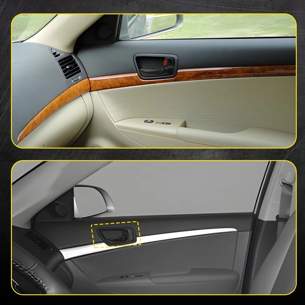 Interior Door Handle For 2008-2010 Hyundai Sonata Front Passenger Black Plastic 6B93BC-57