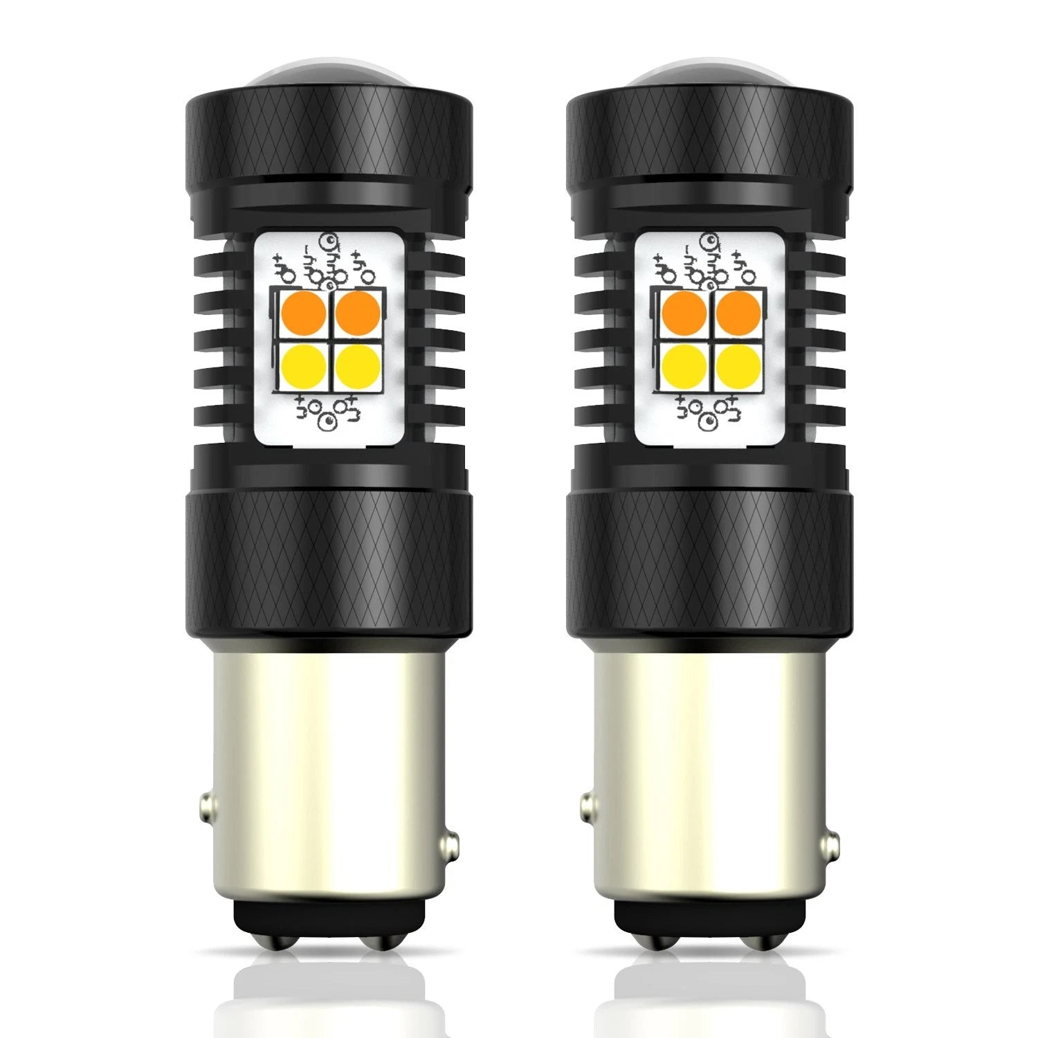 1157 LED Turn Signal Light DRL Switchback Amber White Anti Hyper flash CANbus EH 6B93BC-57