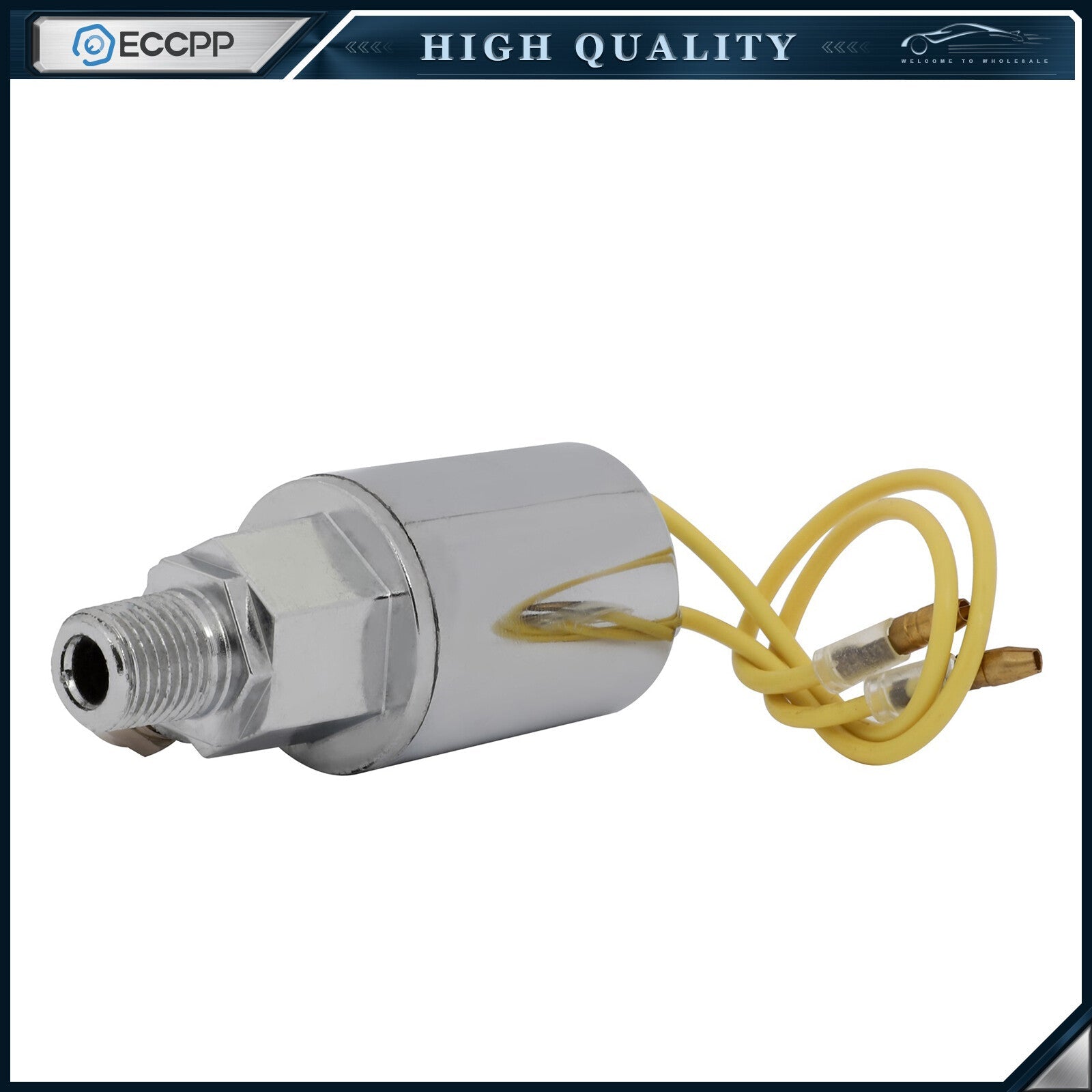 12V 150 PSI Chorme Solenoid Valve For Train Horn Air Tank Compressor ?" Air Tube 6B93BC-57