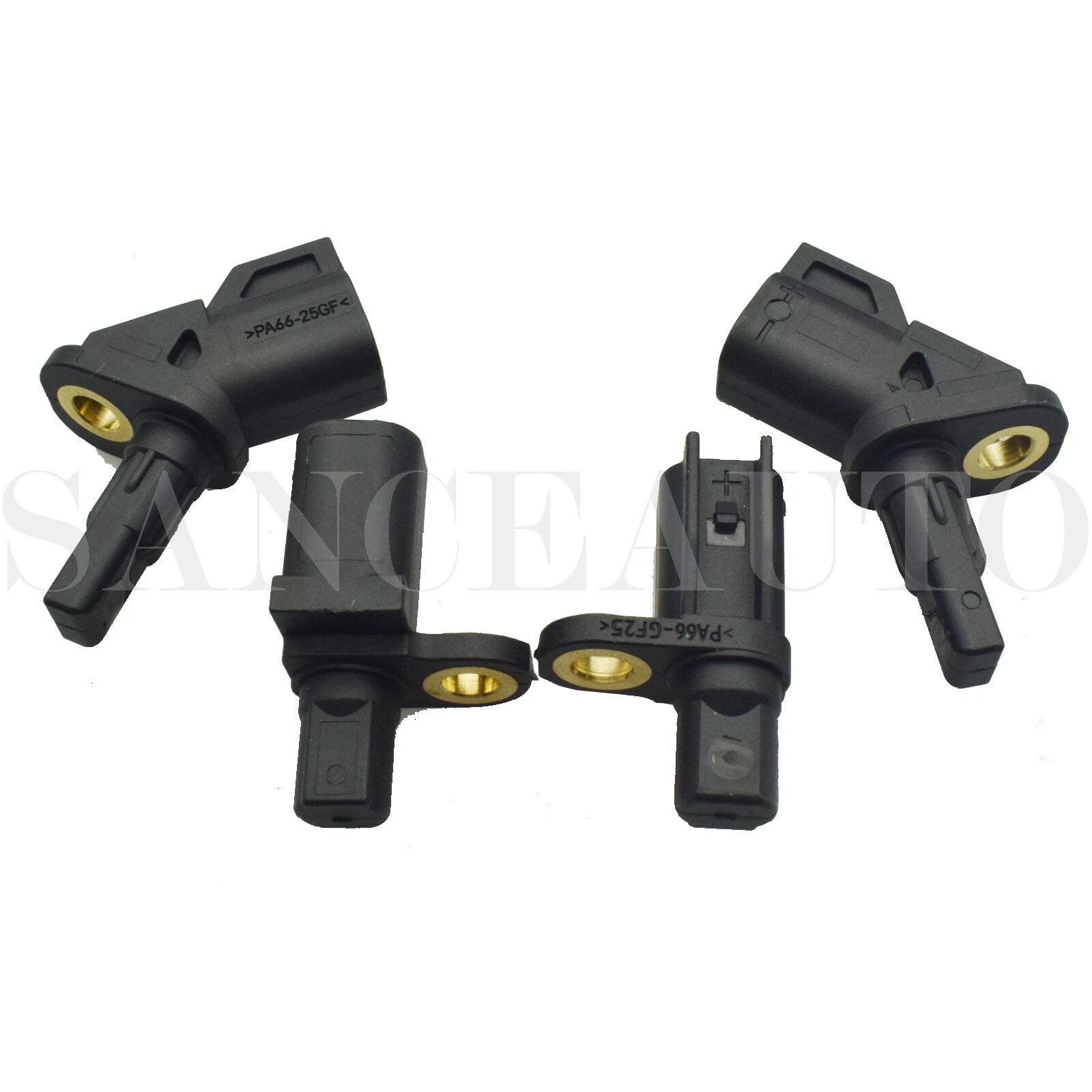 4PCS ABS Wheel Speed Sensor Front Rear L/R For Ford Jaguar Lincoln Volvo 02-20 6B93BC-57